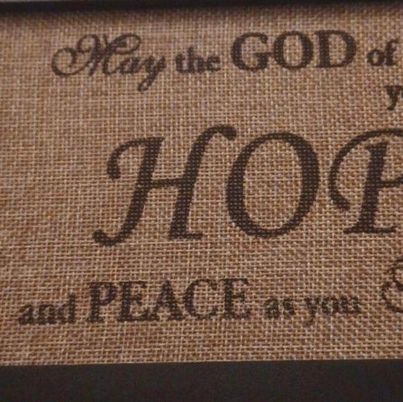 4/$40 Brown Framed Religious Saying - Picture 2 of 5